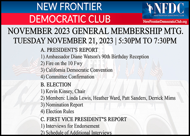 November 2023 General Monthly Meeting